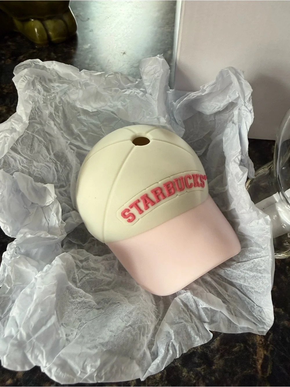2026 Starbucks Strawberry Bearista Cup With Custom Car Cupholder